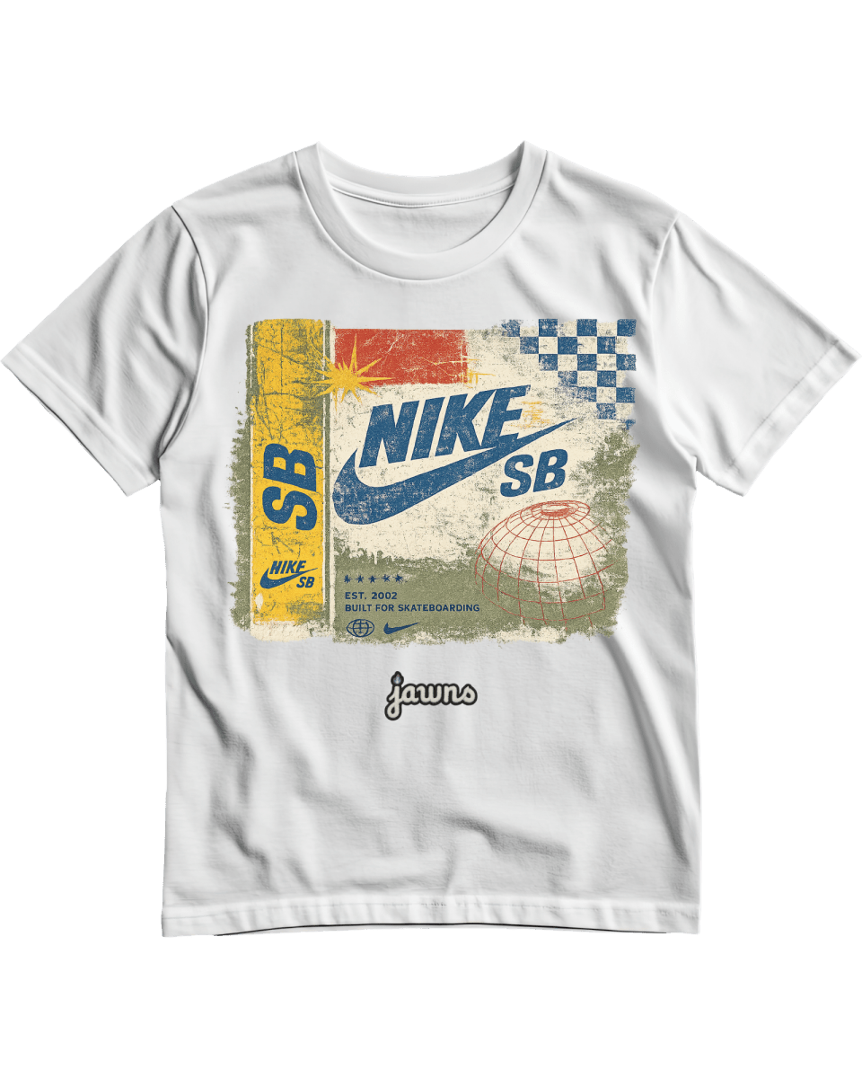 Nike SB Puff And Snuff - Built For Skateboarding - White T-Shirt - Only Jawns - T-Shirt - Jawns on Fire Sneakers & Shoes