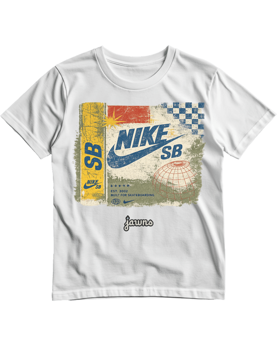 Nike SB Puff And Snuff - Built For Skateboarding - White T-Shirt - Only Jawns - T-Shirt - Jawns on Fire Sneakers & Shoes