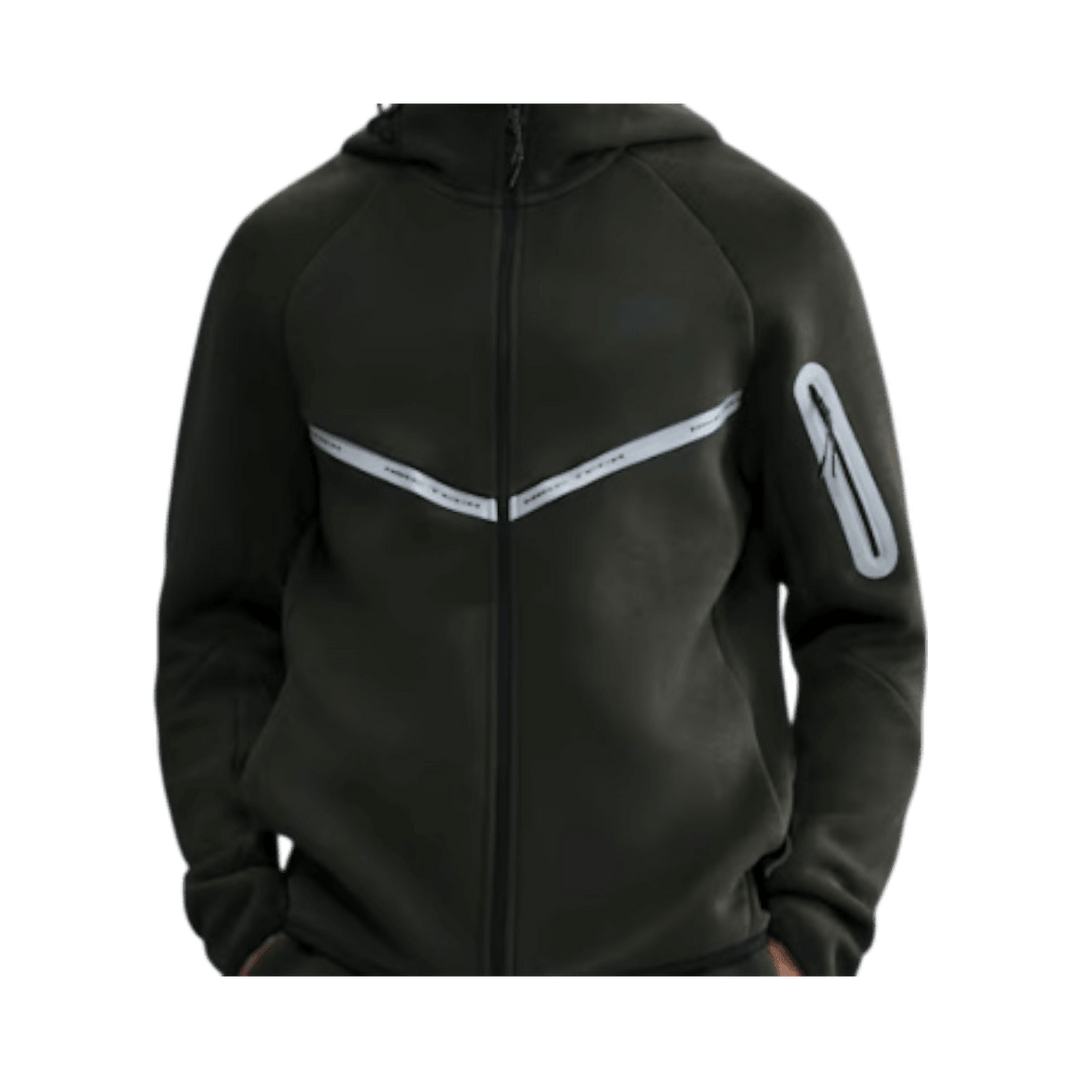 Nike Sportswear Tech Fleece Full - Zip Hoodie Olive - Clothing - Mens - Jawns on Fire Sneakers & Shoes