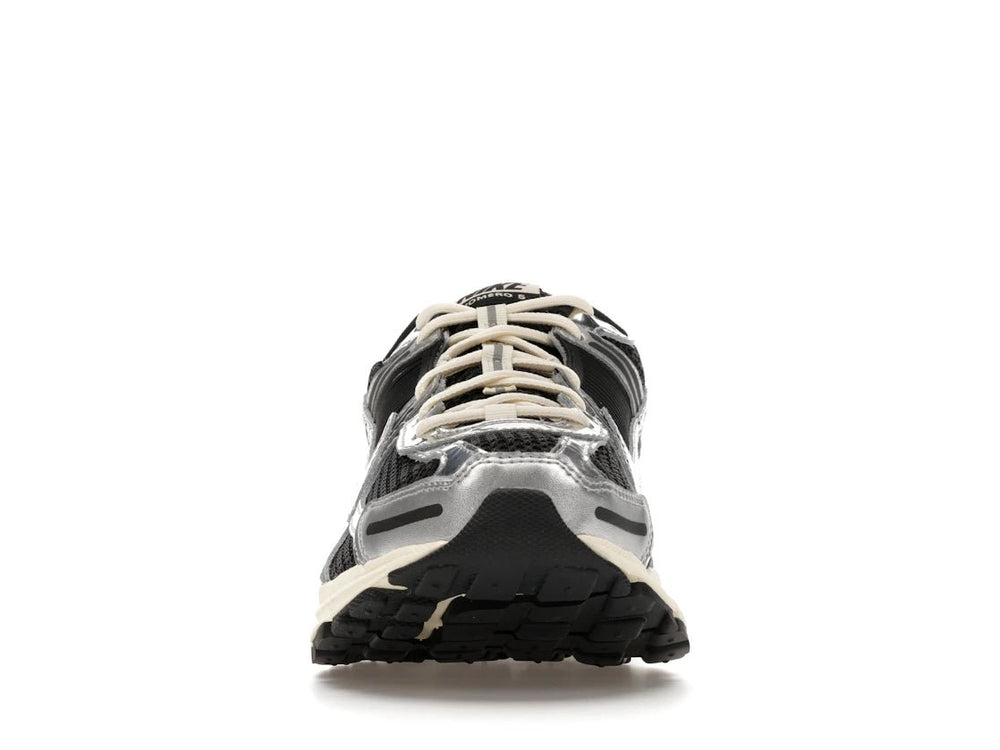 Nike Zoom Vomero 5 Black Metallic Silver Coconut Milk Chrome - Sneakers - Jawns on Fire Sneakers & Shoes