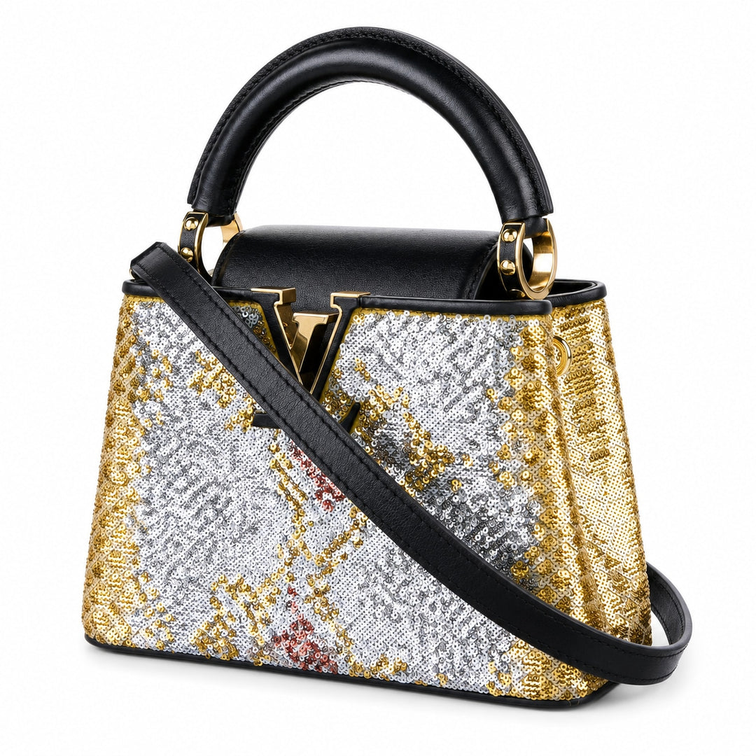 Louis Vuitton Mini Sequin Capucines Bag