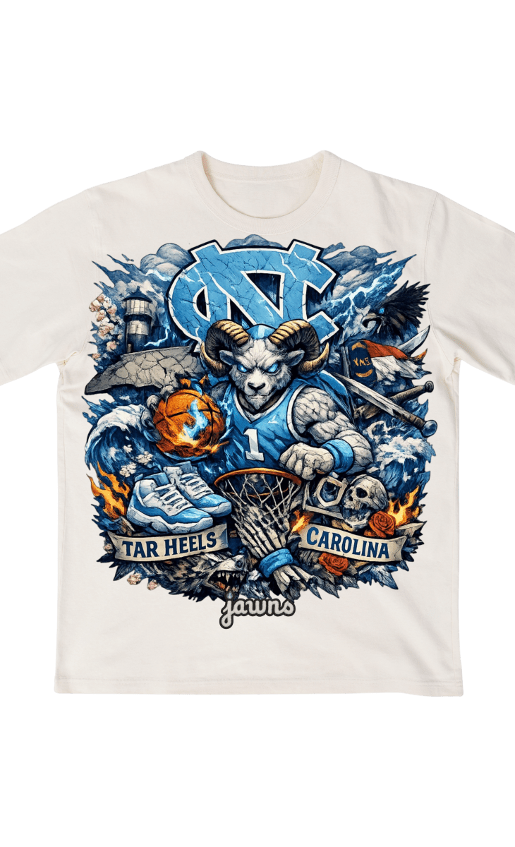 North Carolina Tar Heels Godspeed Streetwear Basketball Shirt - T-Shirt - Jawns on Fire Sneakers & Shoes
