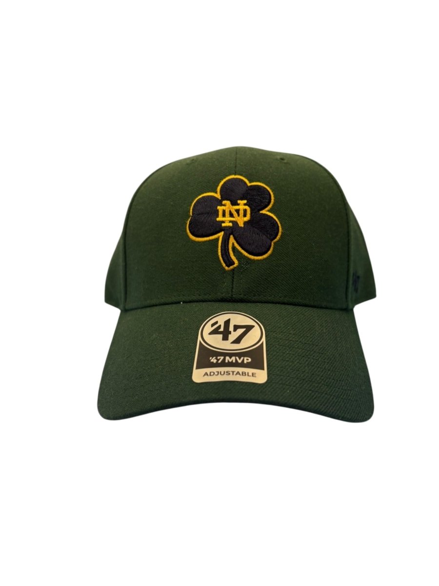 Notre Dame Green Clover Snapback Hat - Clothing Accessory - Jawns on Fire Sneakers &amp; Shoes