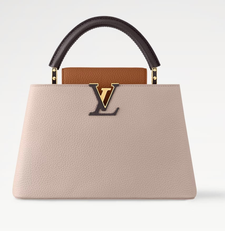 Louis Vuitton Capucines MM Tri-Color Leather Handbag - M12956