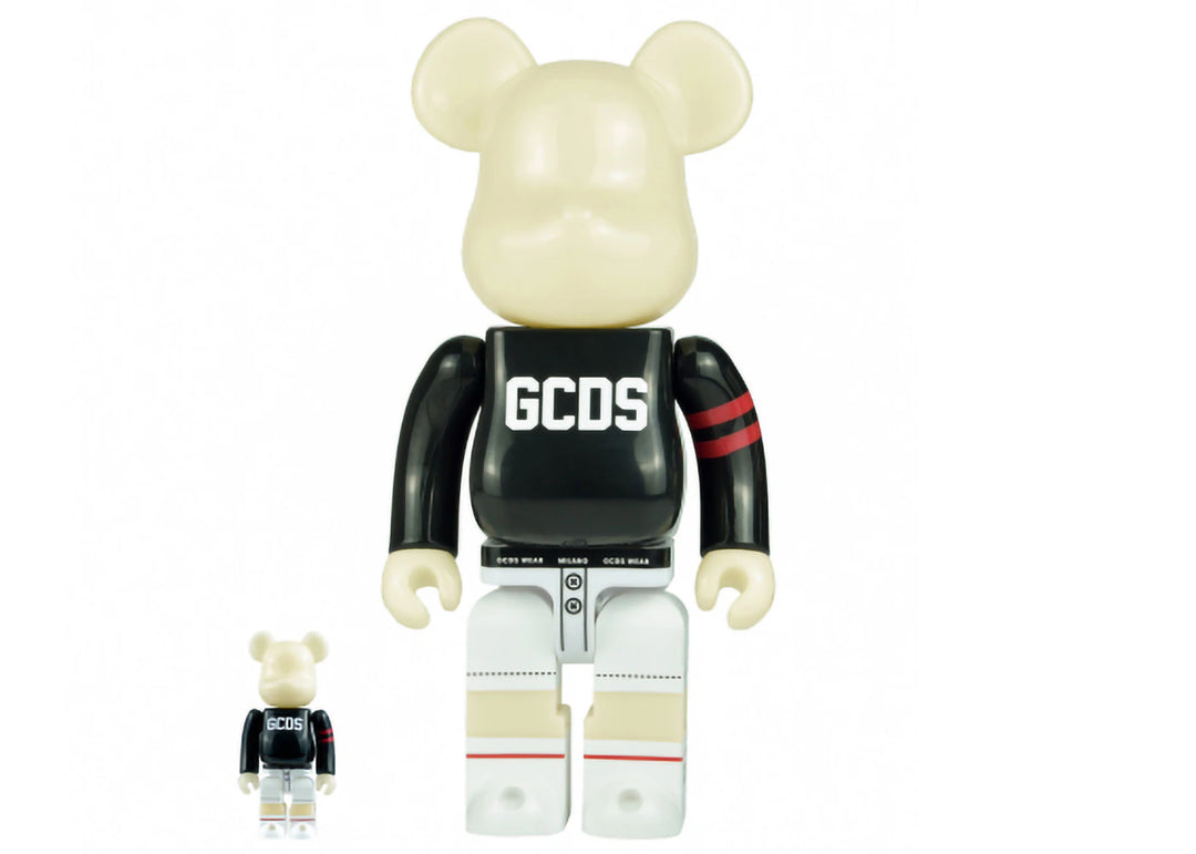 Bearbrick x GCDS 100% &amp; 400% Set Black