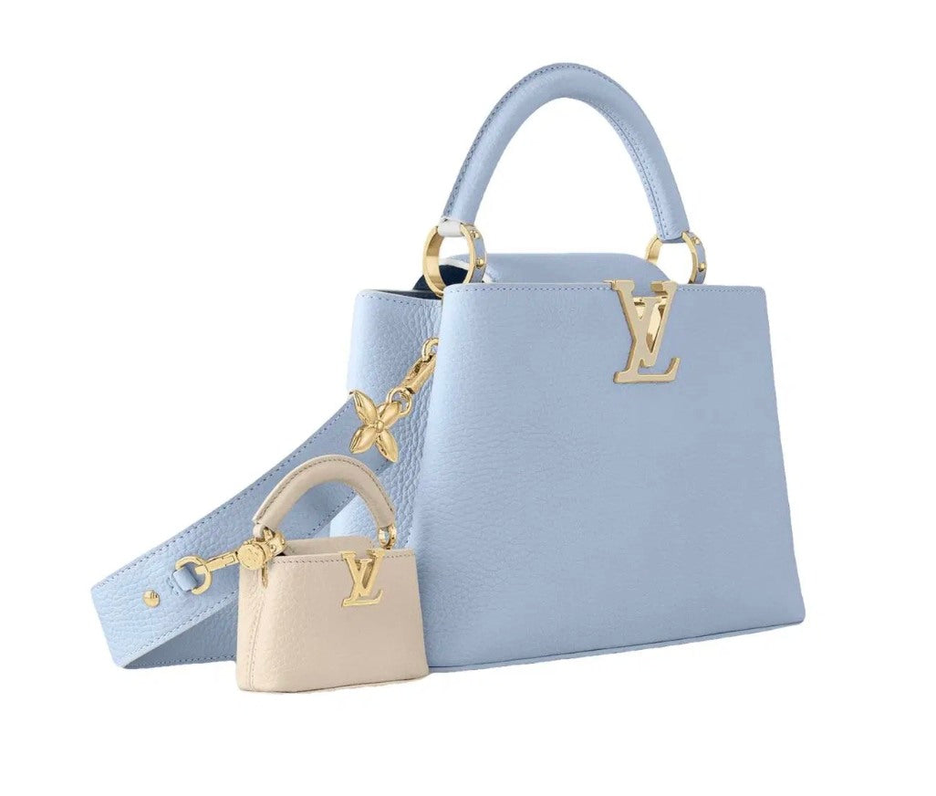 Louis Vuitton Capucines BB Minime Bag in Candy Blue