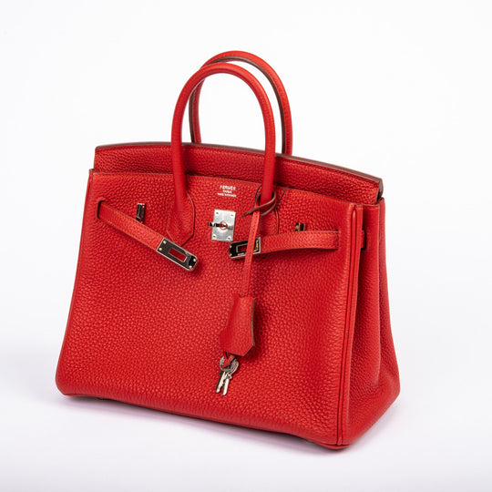 Hermès Birkin 25 Rouge de Coeur Togo Palladium Hardware