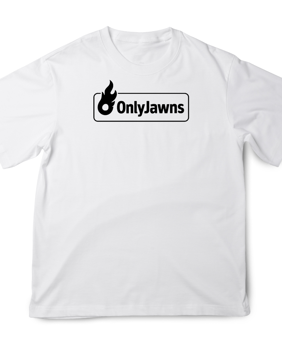 Only Jawns BOX LOGO - Original Jawns - White T-Shirt - T-Shirt - Jawns on Fire Sneakers & Shoes