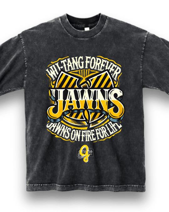 Original Jawns Custom "Wu Tang Is Forever" Carbon Black T-Shirt - Short Sleeve - Jawns on Fire Sneakers & Shoes