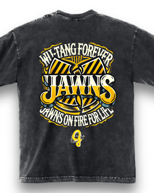 Original Jawns Custom "Wu Tang Is Forever" Carbon Black T-Shirt - Short Sleeve - Jawns on Fire Sneakers & Shoes