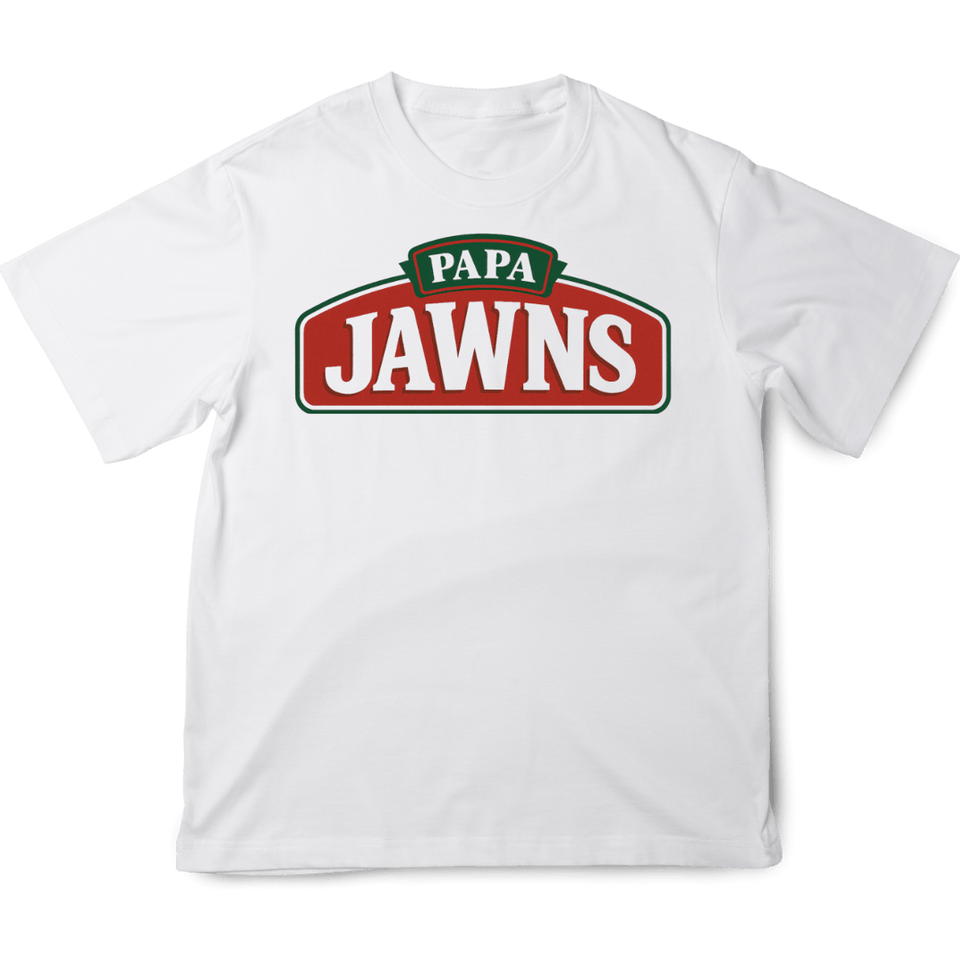 Papa Jawns - Original Jawns - White T-Shirt - T-Shirt - Jawns on Fire Sneakers & Shoes