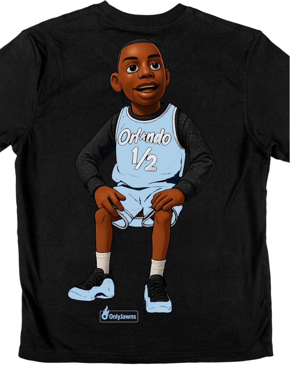 Penny Doll Foam Posite Physic Blue - Original Jawns - Black T-Shirt - T-Shirt - Jawns on Fire Sneakers & Shoes