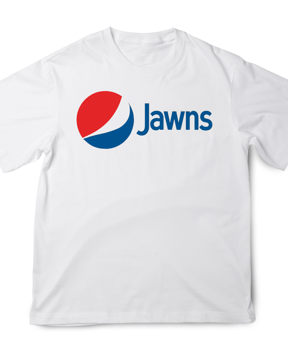 Pepsi Jawns - Original Jawns - White T-Shirt - T-Shirt - Jawns on Fire Sneakers & Shoes