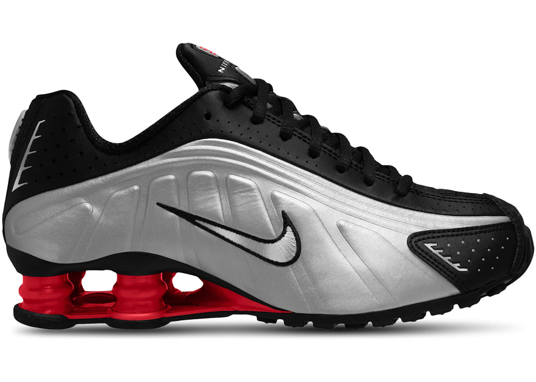 Nike Shox R4 Black Metallic Silver (2025) (Women&