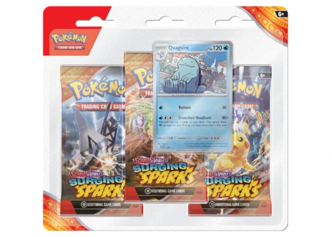 Pokèmon Scarlet &amp; Violet Surging Sparks Promo 3 Booster Blister Pack - Pokemon - Jawns on Fire Sneakers &amp; Shoes