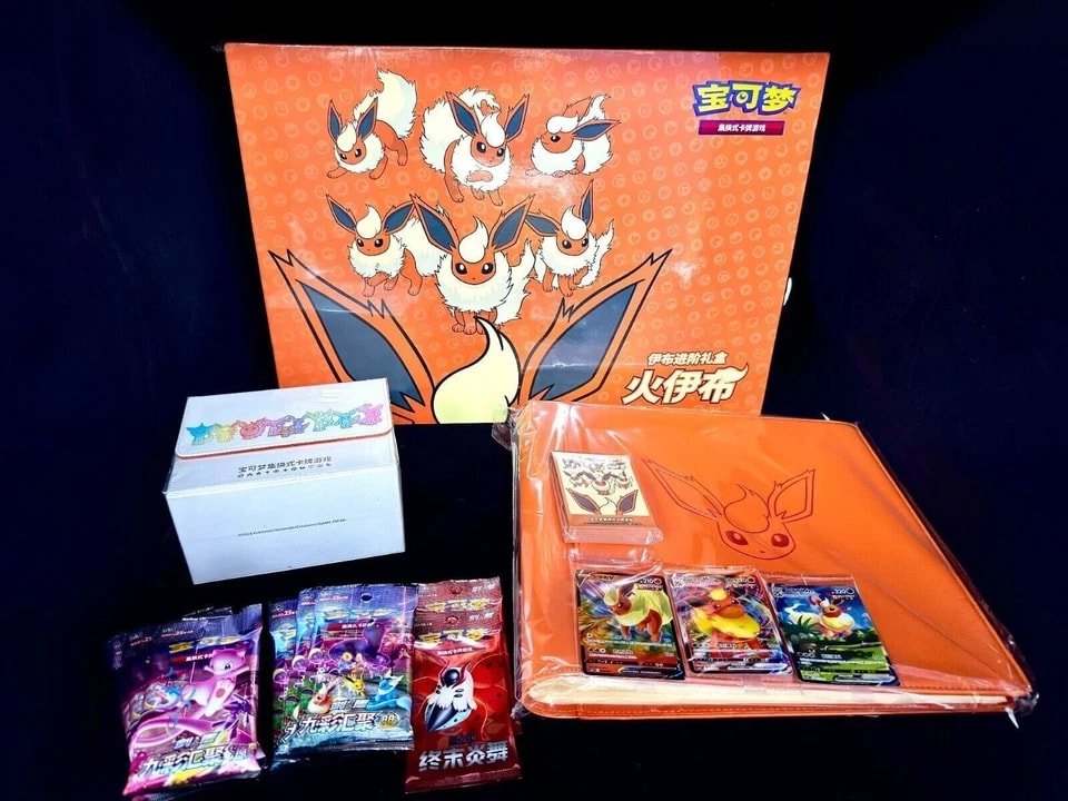Pokemon TCG S-Chinese 2024 Eevee GX Gift Box Flareon Box Exclusive New & Sealed - Pokemon - Jawns on Fire Sneakers & Shoes