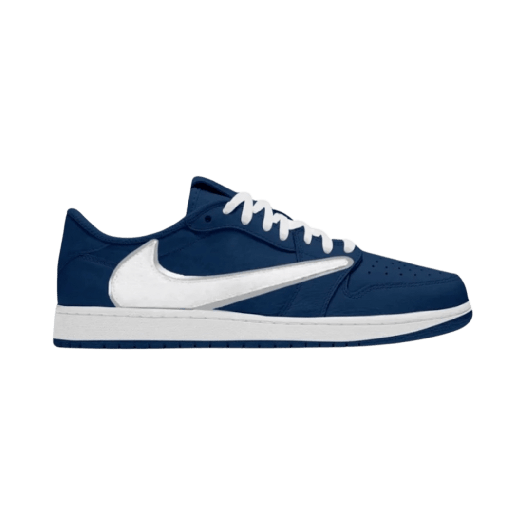 PSU Navy Travis Scott Jordan 1 Low - Sneakers - Jawns on Fire Sneakers & Shoes