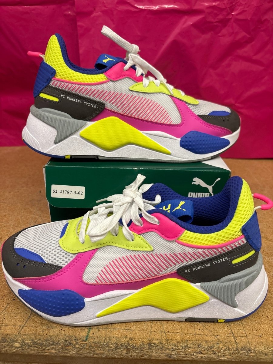 Puma RS Pink White Blue Green Mens 8 Used - Sneakers - Jawns on Fire Sneakers &amp; Shoes