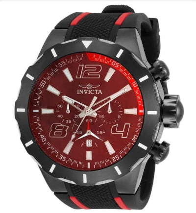 Invicta S1 Rally Overdrive Men's Watch - 52mm, Black, Red 34883
