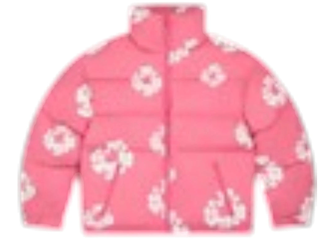Denim Tears Cotton Wreath Puffer Jacket Pink