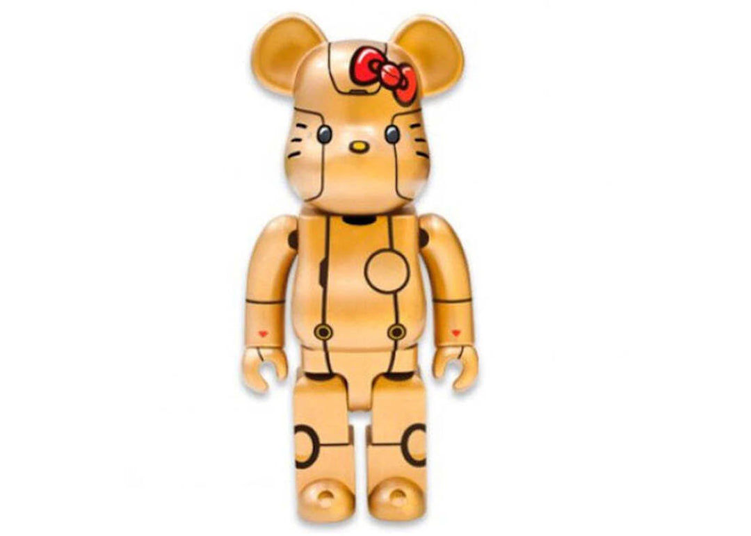 Bearbrick Robot Hello Kitty 100% Gold