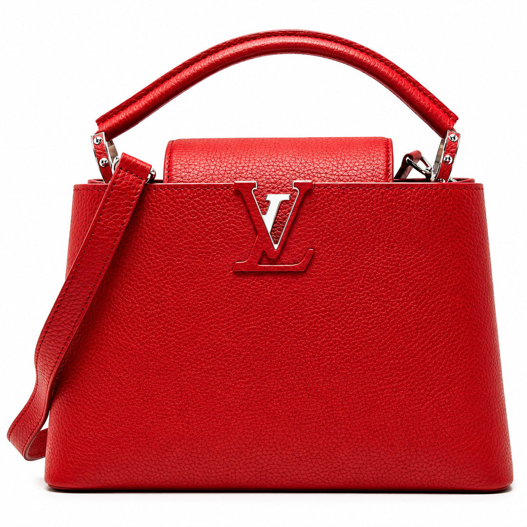 Louis Vuitton Scarlet Red Taurillon Capucine BB