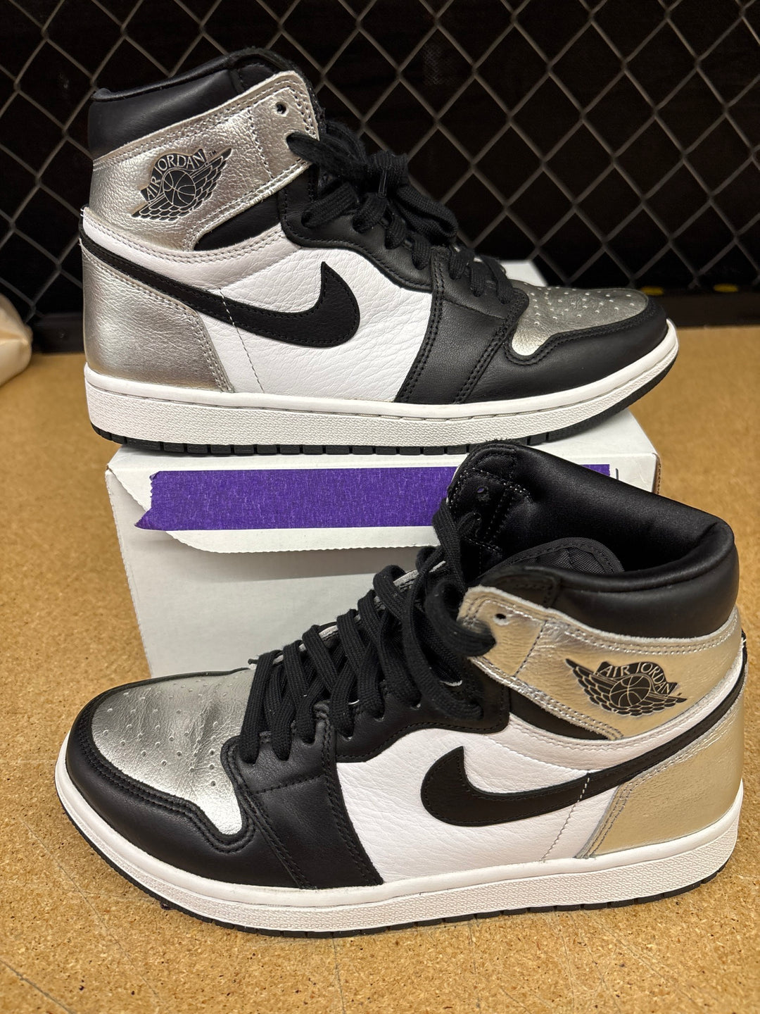 Air Jordan 1 Silver Toe (Womens 8.5) Used No Box