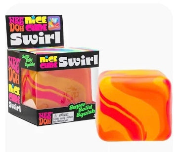 NeeDoh Swirl Nice Cube Swirl Assorted Color