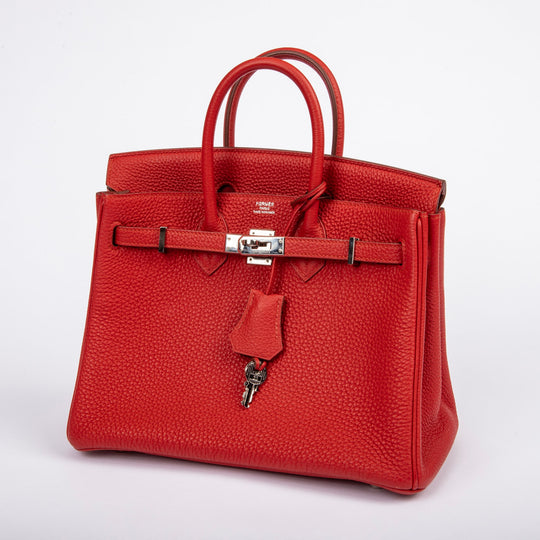 Hermès Birkin 25 Rouge de Coeur Togo Palladium Hardware