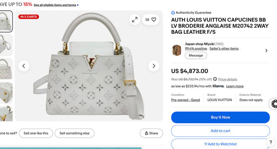Louis Vuitton Coral Broderie Leather Monogram Capucines BB - Limited Edition