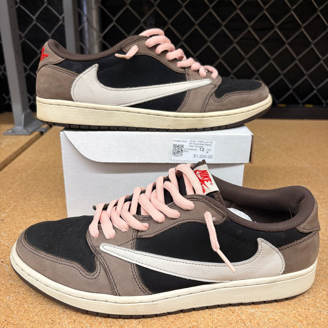 Jordan 1 Retro Low OG SP Travis Scott Mocha (Men 12) Used