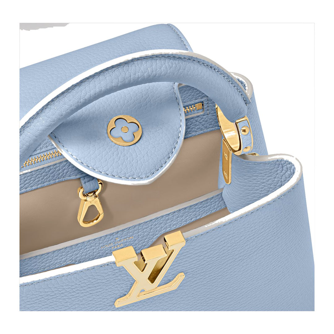 Louis Vuitton Capucine BB with MiniMe Orgasmic Blue Bag