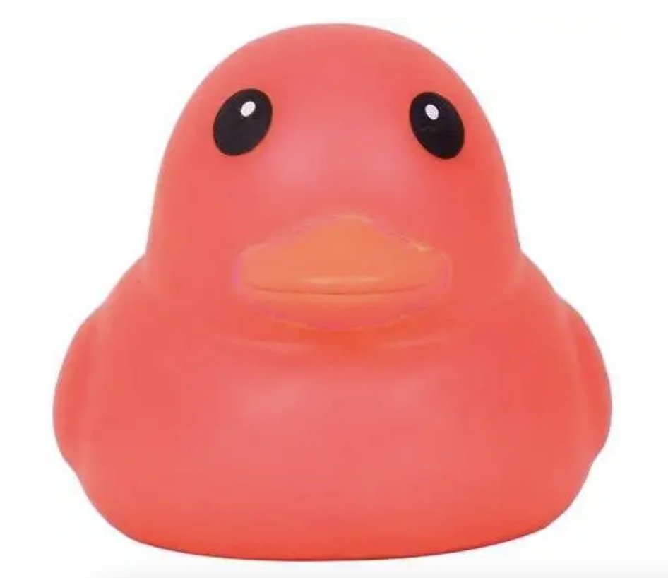 RED Jumbo Rubber Duck Squeezy Toy Stress Relief - Sensory Toys - Jawns on Fire Sneakers &amp; Shoes