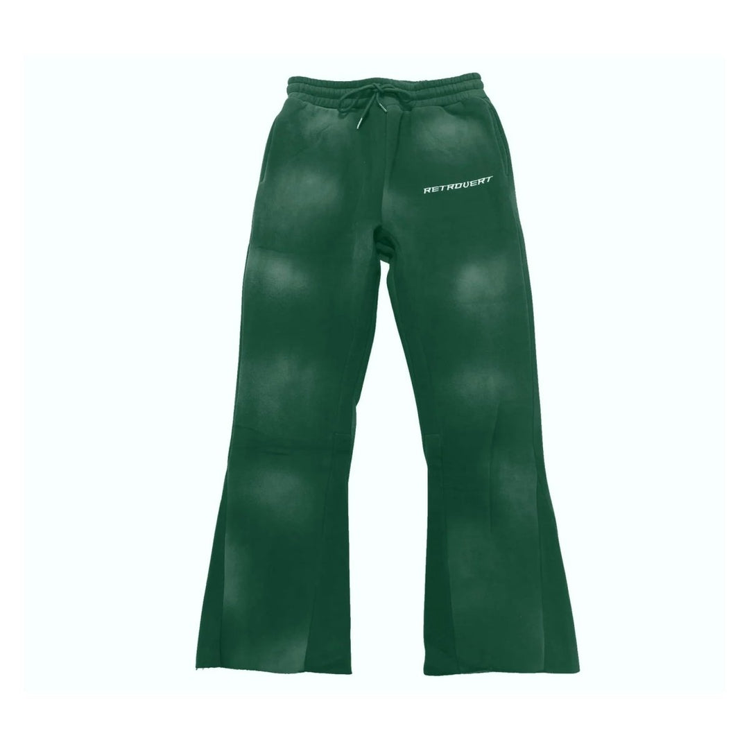 Retrovert Flare Green Sweatpants - Clothing - Mens - Jawns on Fire Sneakers &amp; Shoes