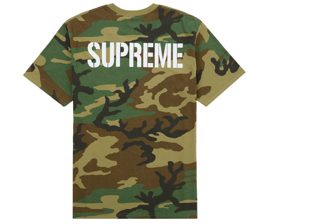 Supreme World Famous Tee Woodland Camo