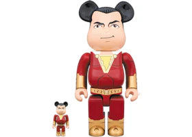 Bearbrick Shazam! 100% & 400% Set Red