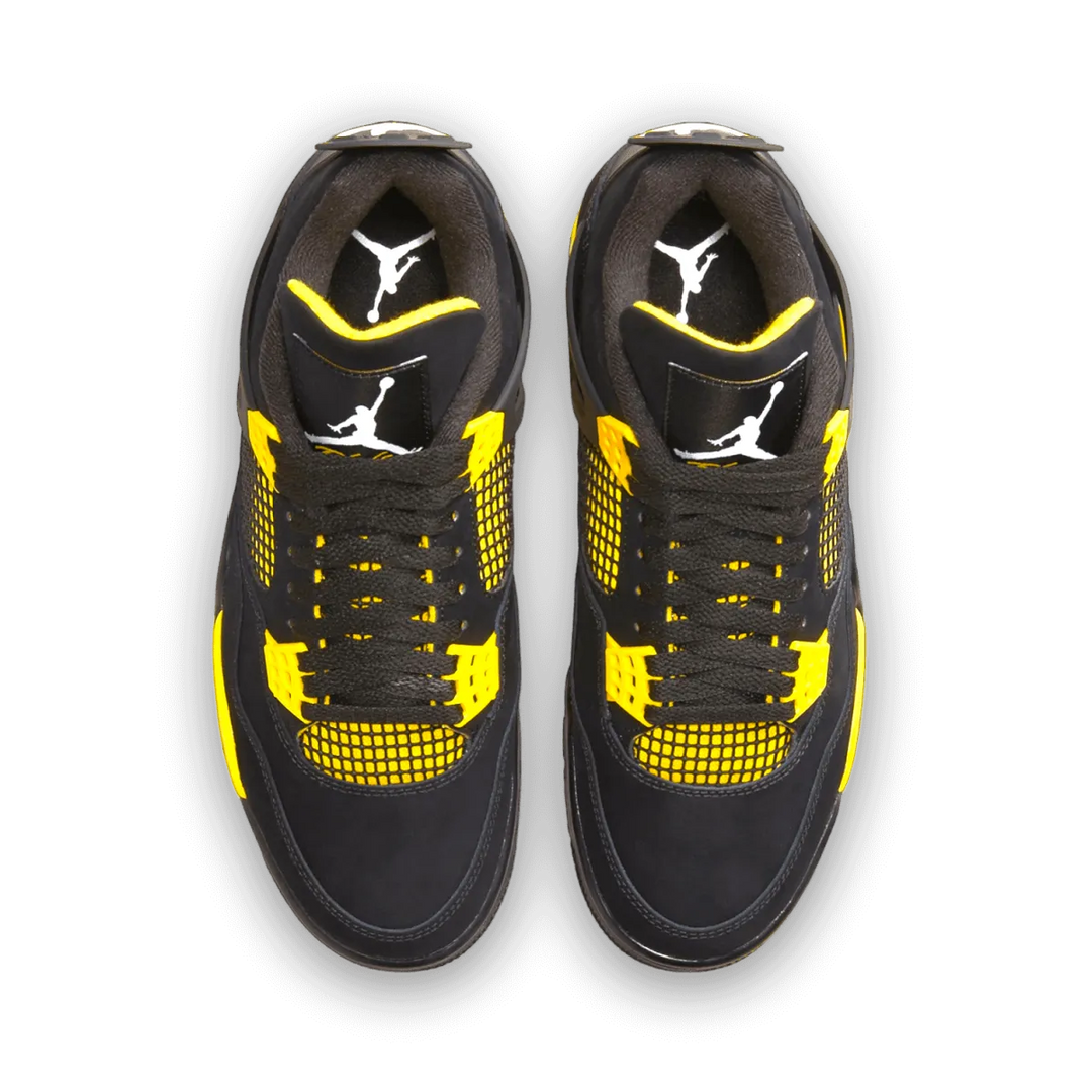 Air Jordan 4 Retro Yellow & Black 'Thunder' 2023