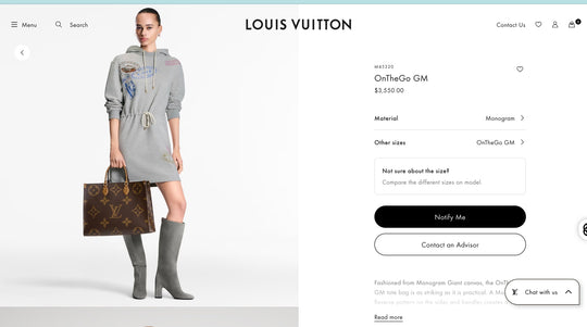 Louis Vuitton Onthego Monogram Giant MM Brown