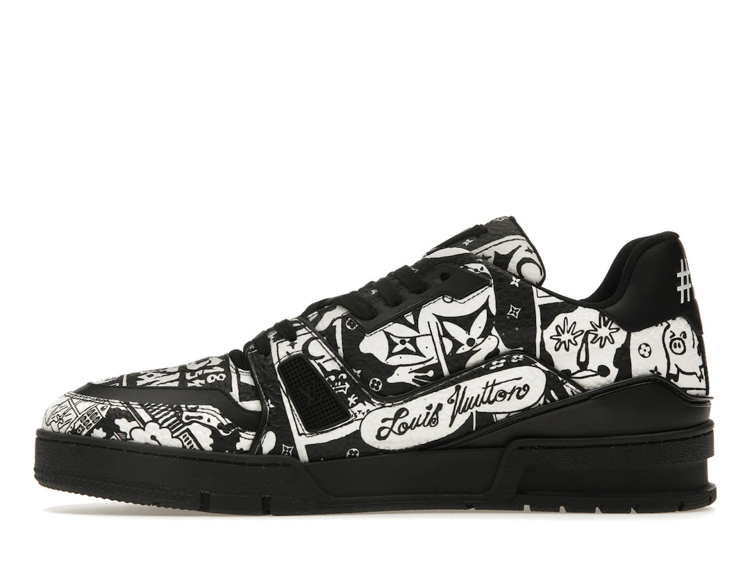 Louis Vuitton LV Trainer Comic Motifs Black White (SS23)