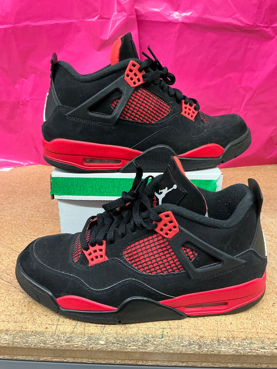 Jordan 4 Red Thunder Mens 11 Used No Box
