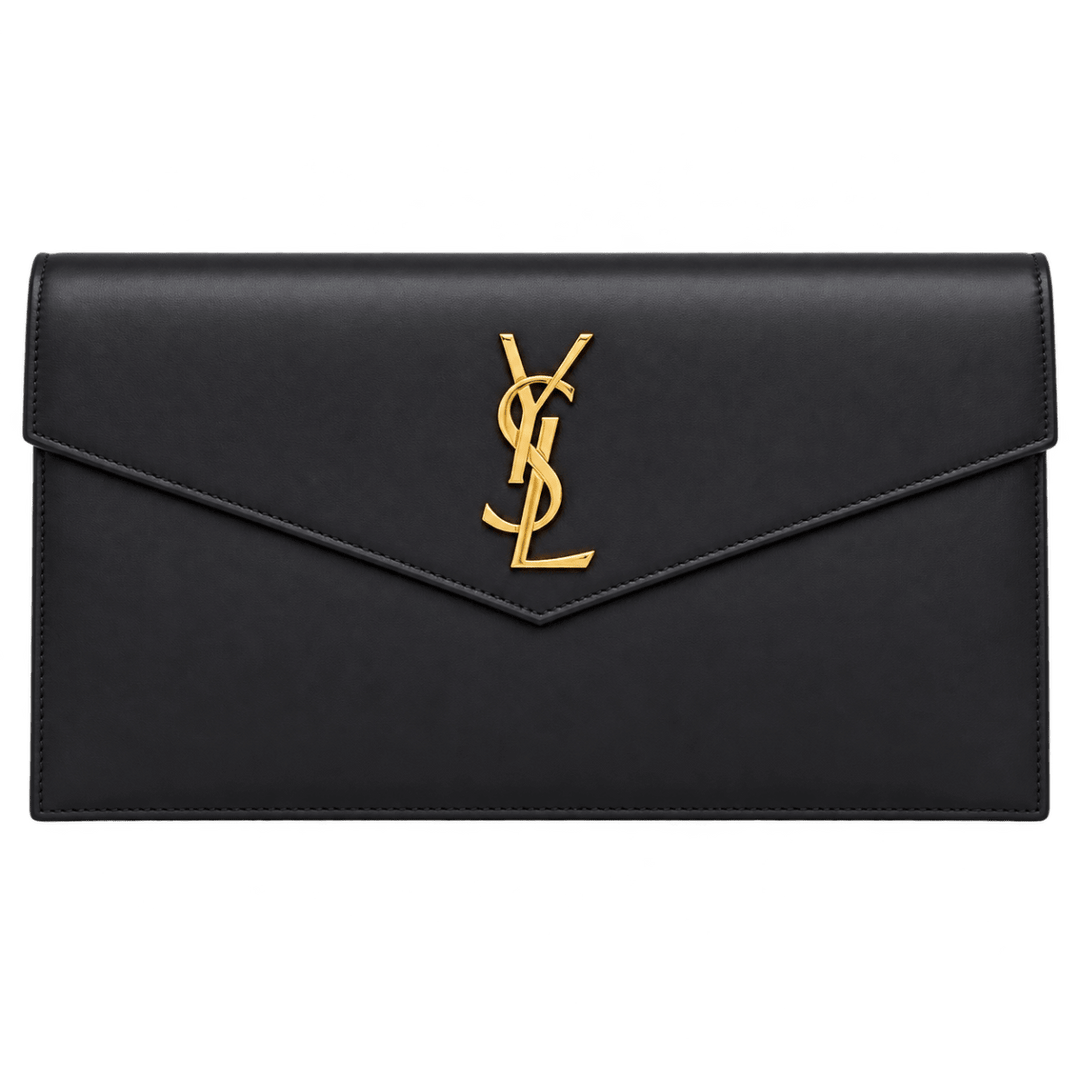Saint Laurent Uptown Black Clutch - Handbags - Jawns on Fire Sneakers &amp; Shoes