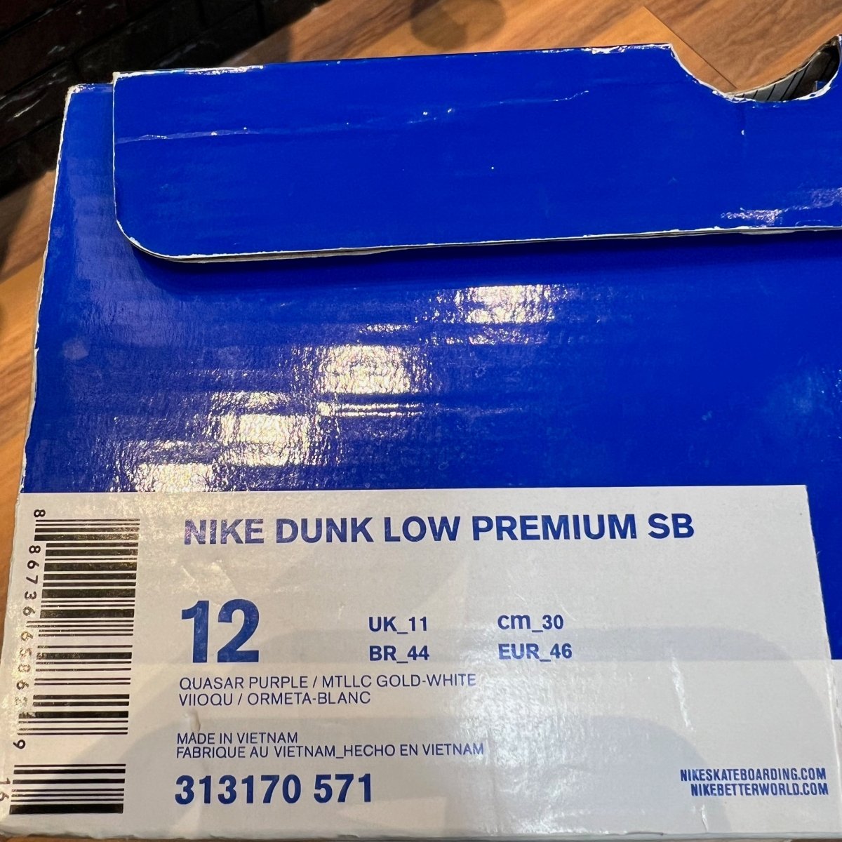 SB Dunk Low Crown Royal - Gently Enjoyed (Used) Men 12 - Low Sneaker - Jawns on Fire Sneakers & Streetwear