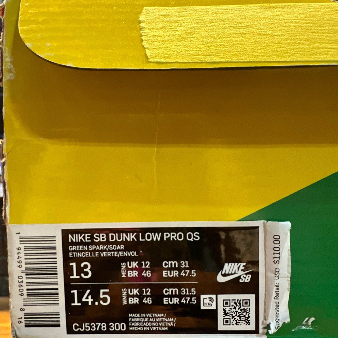 SB Dunk Low Grateful Dead Bears Green - Sneakers - Jawns on Fire Sneakers & Shoes