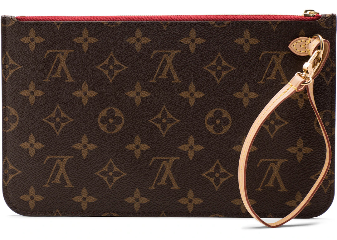Louis Vuitton Pochette Monogram MM/GM Cerise (Orange) Lining