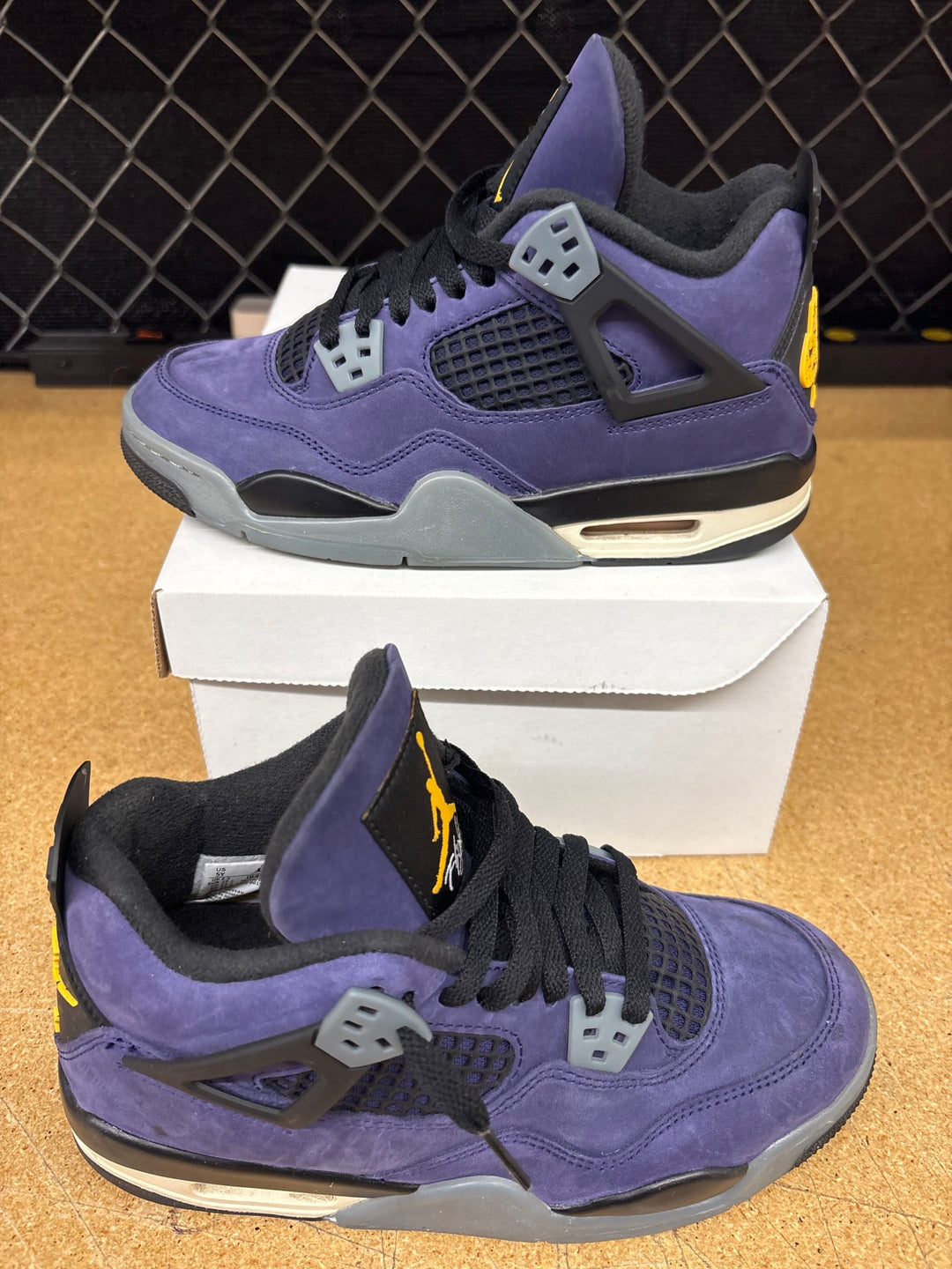 Jordan 4 Laker GS 5 Used No Box