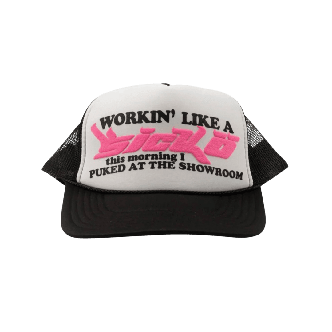 Sicko Laundry Trucker Hat Black/White/Pink - Clothing Accessory - Jawns on Fire Sneakers & Shoes