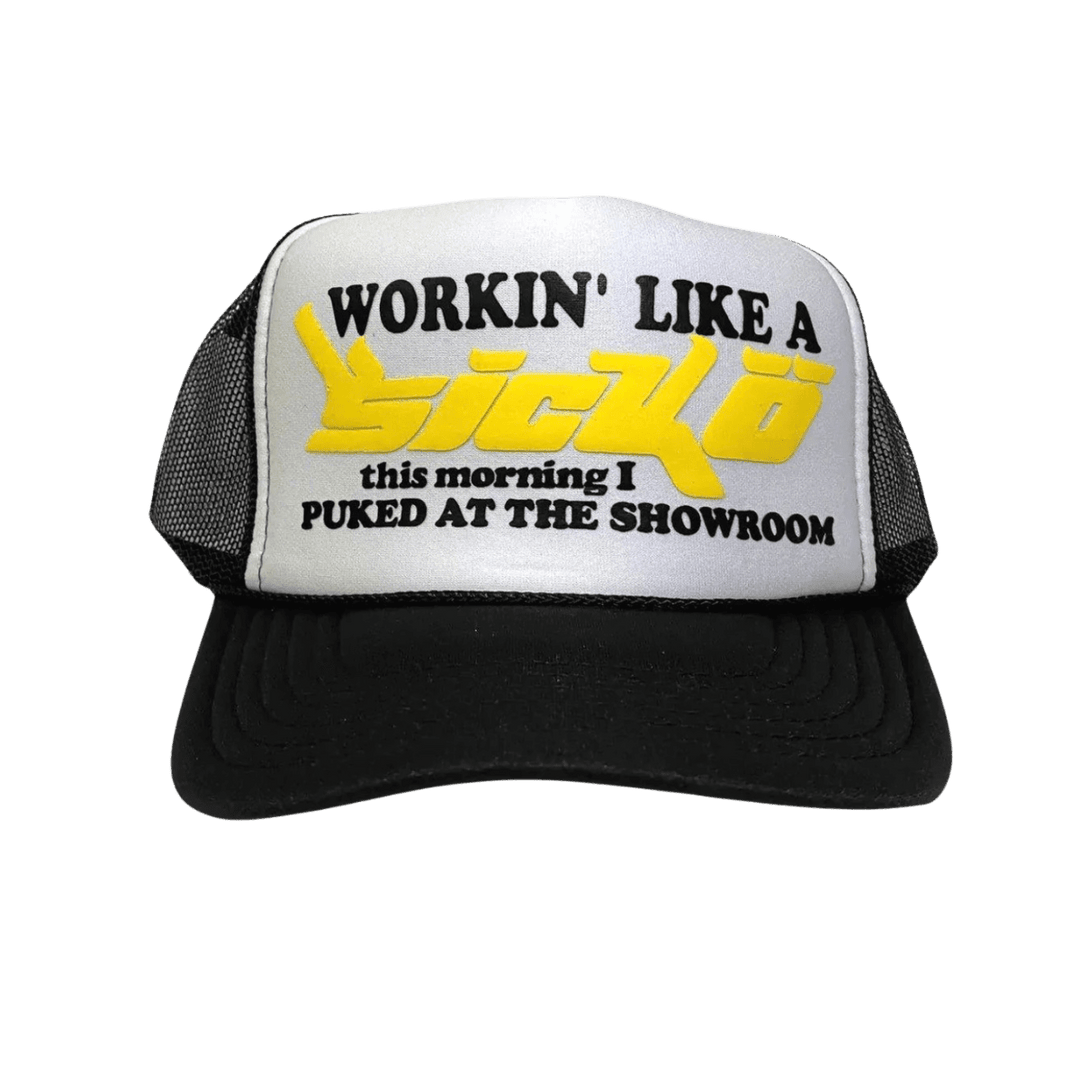Sicko Laundry Trucker Hat Black/White/Yellow - Clothing Accessory - Jawns on Fire Sneakers & Shoes