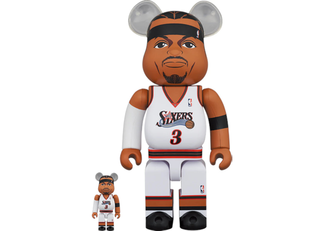 Bearbrick Allen Iverson (Philadelphia 76ers) 100% &amp; 400% Set
