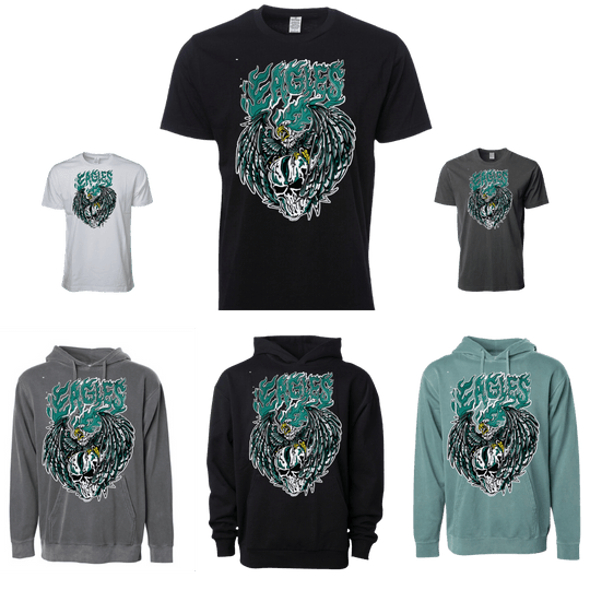 Skeleton Birds - Custom Original Jawns Gear - Short Sleeve - Jawns on Fire Sneakers & Shoes