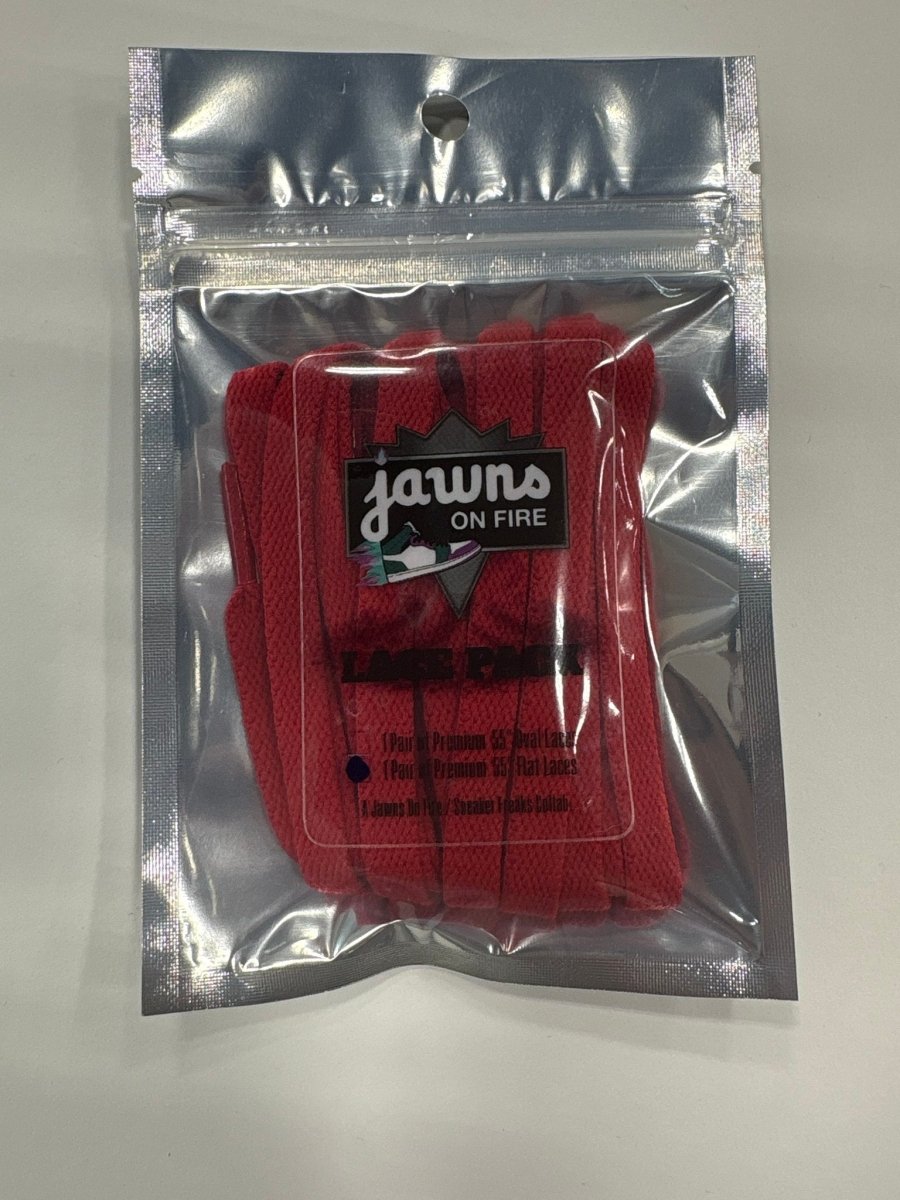 Sneaker Freak Flat Laces - Big Red - Accessory - Jawns on Fire Sneakers &amp; Shoes